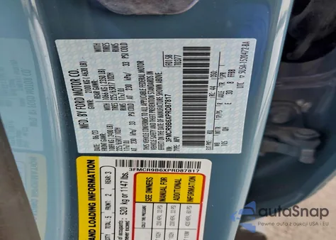 2023 Ford Bronco Sport Big Bend z USA, uszkodzony, nr VIN 3FMCR9B6XPRD87817